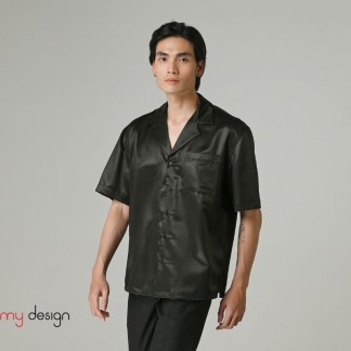 Silk men shirt-LACQUER JACANA